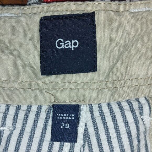 Gap striped seer sucker gray white shorts  Sz 29 - Picture 4 of 4